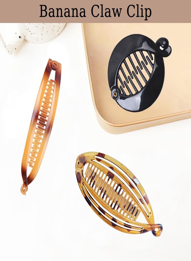 Aaiffey 6 pcs Banana Hair Clips Vintage Classic Hair Comb Clips Fish Shap Ponytail Hair Holder for Women Banana Clips Hair Accessories - Image 5